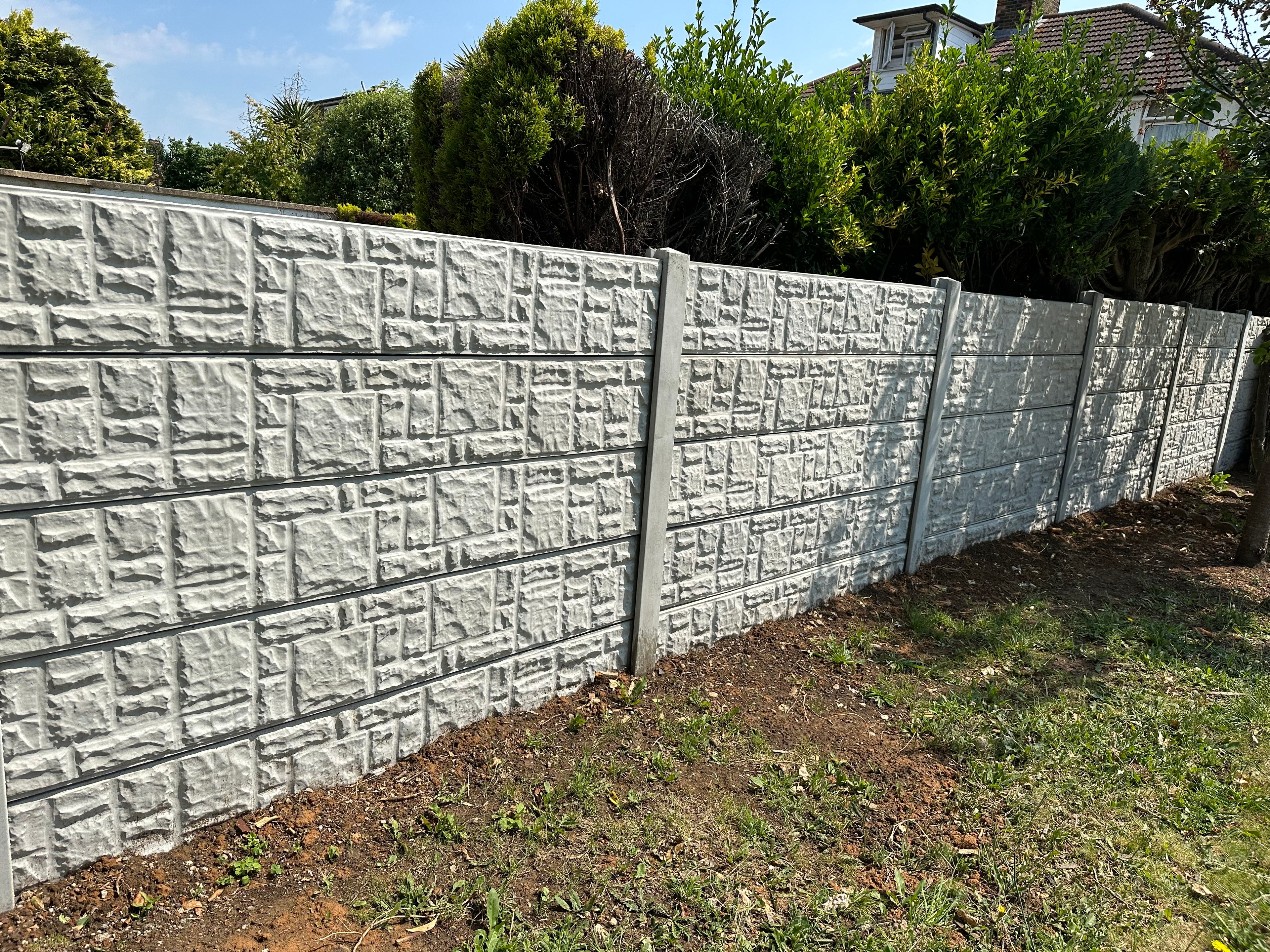 Rock-Faced Gravel Board 1FT (30cm)