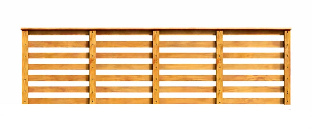 2FT x 6FT Slatted privacy Trellis Garden Fence Topper (0.6m)